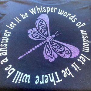 "Let's it be" Long Sleeve Graphic Tee Size 2xl